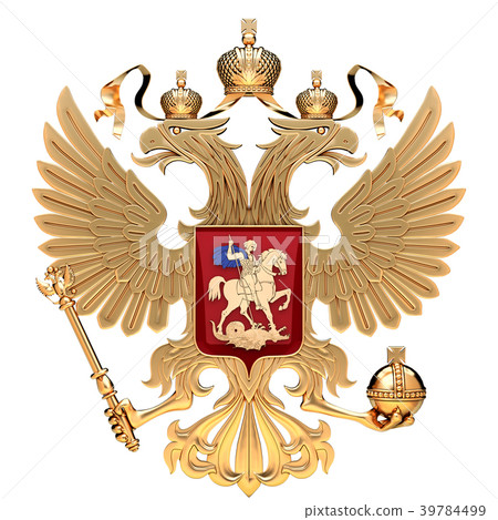 Golden Coat of arms of Russia 39784499