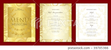 Design Restaurant Menu template in black color 39785366