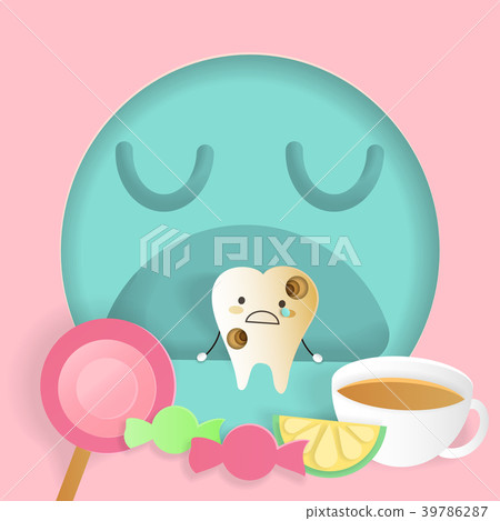 tooth with decay problem 39786287