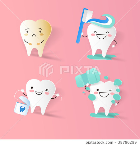 tooth with clean concept tooth with clean concept 39786289