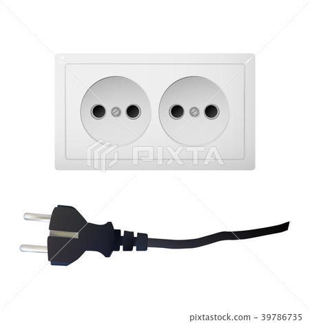 Electrical adapter with two outlet. 39786735