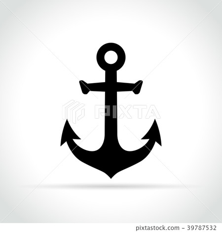 anchor icon on white background 39787532
