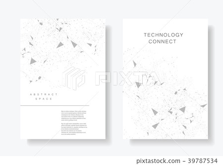 Cover brochure with abstract pattern 39787534