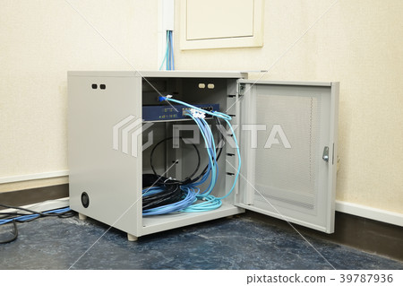LAN cable wiring construction end 39787936