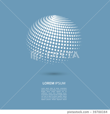 Vector halftone spheres - Stock Illustration [39788164] - PIXTA