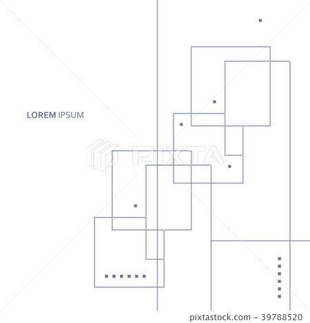 Wireframe element with abstract figure - Stock Illustration [39788520 ...