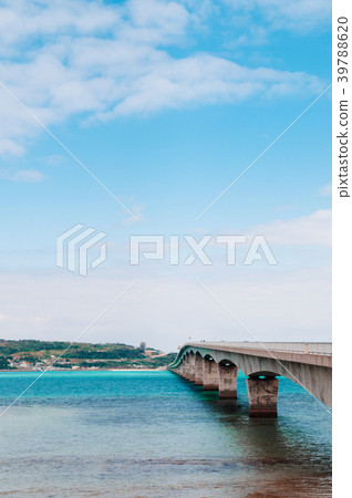 Kouri bridge at Kouri island, Naha, Okinawa, Japan 39788620