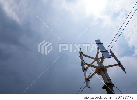 Vertical type wind power turbine for little home Vertical type wind power turbine for little home 39788772