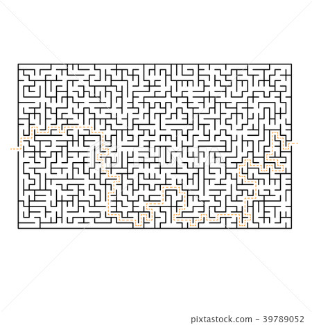Big difficult maze labyrinth game - Stock Illustration [39789052] - PIXTA