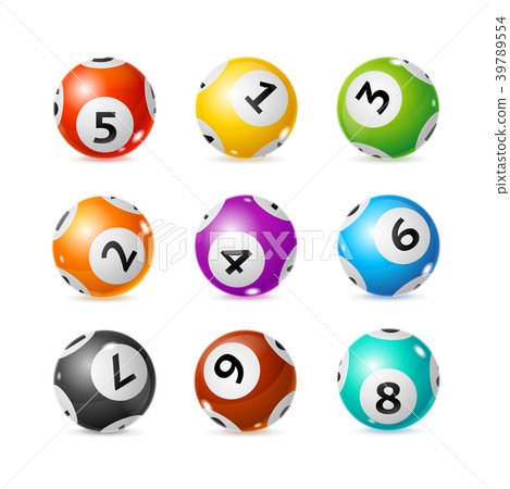 Realistic Detailed 3d Lotto Set. Vector 39789554
