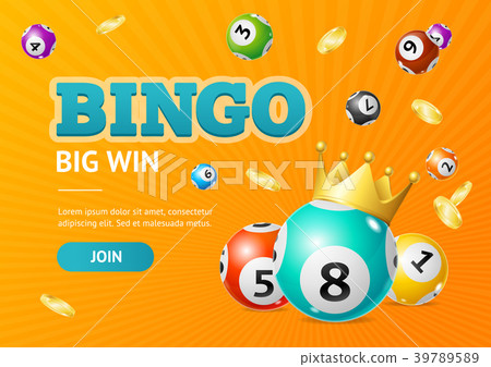 Realistic Detailed 3d Lotto Concept Bingo Big Win 39789589