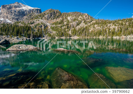 Lake Haiyaha, Rocky Mountains, Colorado, USA. Lake Haiyaha, Rocky Mountains, Colorado, USA. 39790662