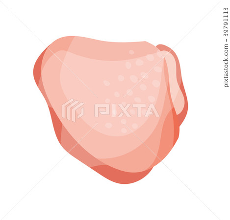 Raw chicken thigh, fresh meat concept vector 39791113