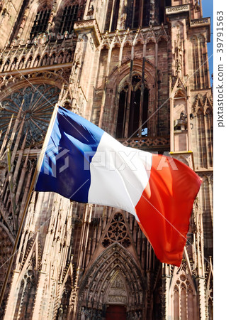Flag of France in Strasbourg 39791563