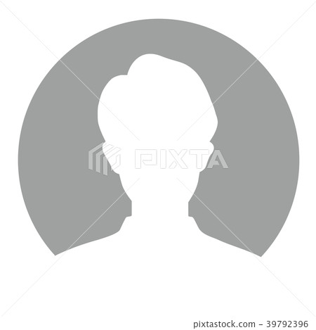 男性剪影圓框 39792396