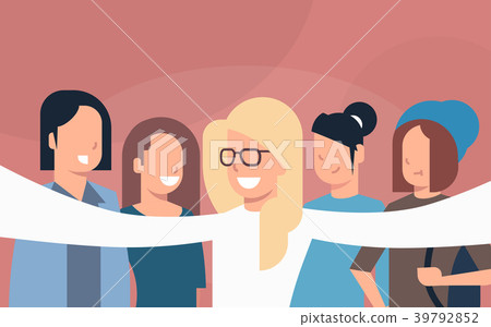 Group Of Young People Friends Taking Selfie Photo Group Of Young People Friends Taking Selfie Photo 39792852