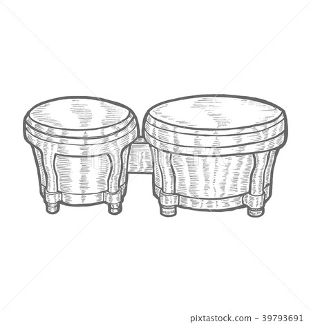 Bongo in Hand-Drawn Style Bongo in Hand-Drawn Style 39793691