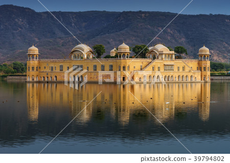 Jal Mahal, The water palace in Jaipur, India. Jal Mahal, The water palace in Jaipur, India. 39794802