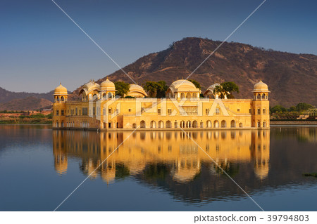 Jal Mahal, The water palace in Jaipur, India. Jal Mahal, The water palace in Jaipur, India. 39794803