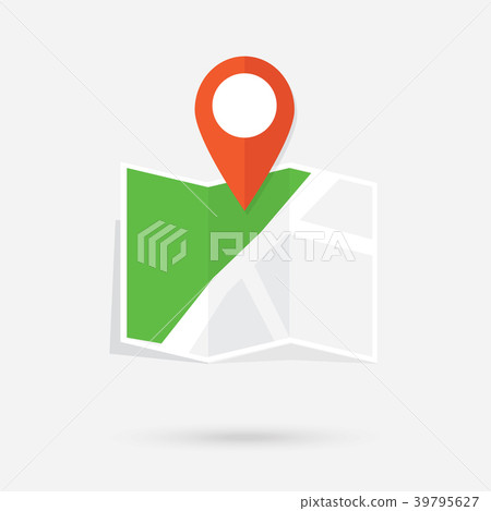 location color flat icon, illustration vector 39795627