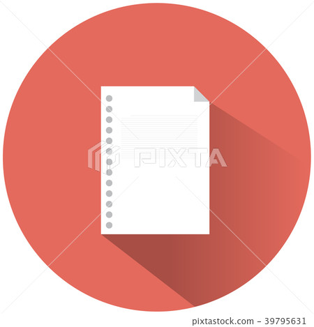 white paper and shadow on orange background 39795631