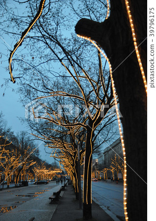 Festive lights in the streets of central Berlin 39796175