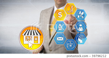 Marketer Presenting e-Pharmacy Profit Growth Model Marketer Presenting e-Pharmacy Profit Growth Model 39796212