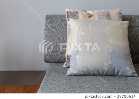 backrest pillow on sofa in living room 39796614