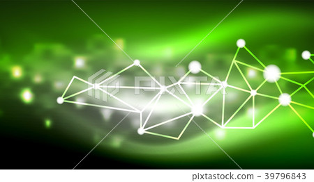 Shiny stars, neon glowing digital connected light Shiny stars, neon glowing digital connected light 39796843