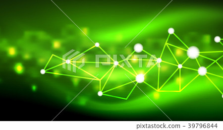 Shiny stars, neon glowing digital connected light Shiny stars, neon glowing digital connected light 39796844