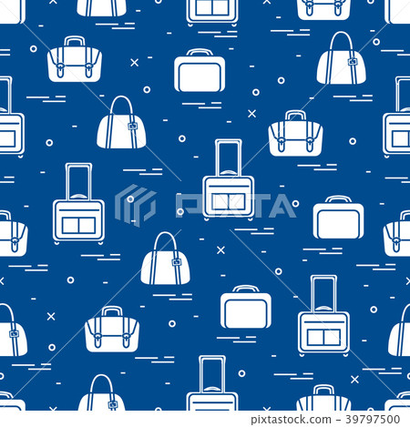 Cute seamless pattern with different bag and Cute seamless pattern with different bag and 39797500