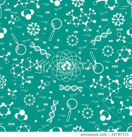 Seamless pattern with variety scientific, 39797531