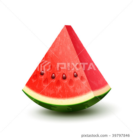 Vector realistic fresh fruit watermelon 39797846