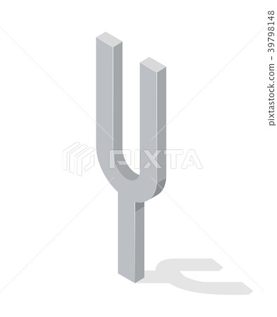 Camerton isolated on white background. Isometric 39798148