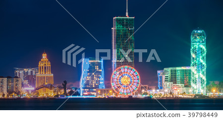 Batumi, Adjara, Georgia. Panorama Of Modern 39798449