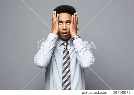 Business concept - portrait of frustrated stressed 39798971