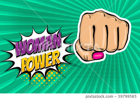 Woman Fist - Girl Power Strong Pop Art Graphic by Kapitosh · Creative  Fabrica