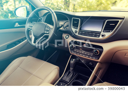 Luxury car interior. Luxury car interior. 39800043