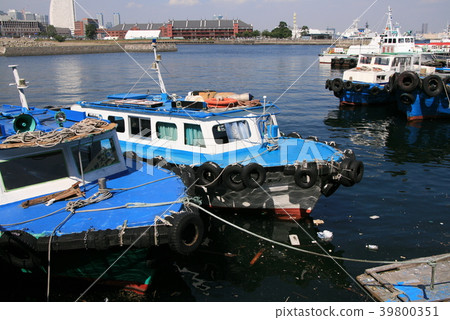 Yokohama port refreshing blue scenery 39800351