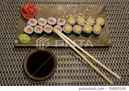 set of sushi rolls Hosomaki set of sushi rolls Hosomaki 39800586