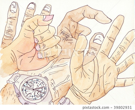 手和手指素描 39802931