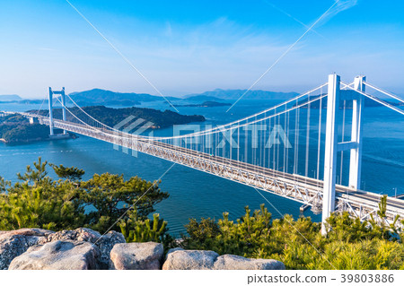<< Okayama Prefecture >> At Seto Ohashi Bridge and Mt. << Okayama Prefecture >> At Seto Ohashi Bridge and Mt. 39803886