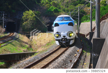 Panda Kuroshio No. JR 287 Panda face Express Train Kuroshio 40 39805324