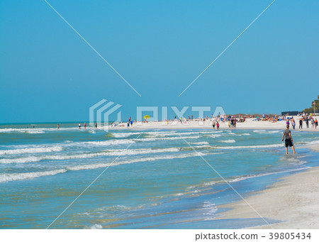The Gulf of Mexico at Indian Rocks Beach Florida 39805434