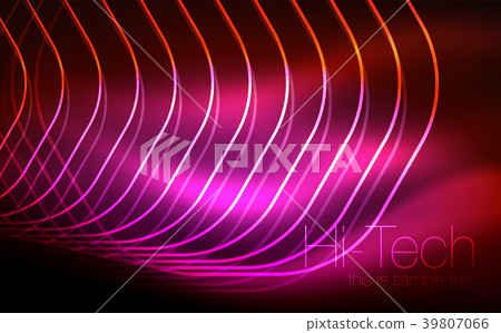 Outline hexagons, glowing geometric shapes Outline hexagons, glowing geometric shapes 39807066