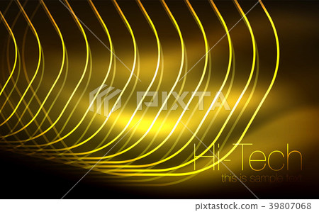 Outline hexagons, glowing geometric shapes Outline hexagons, glowing geometric shapes 39807068