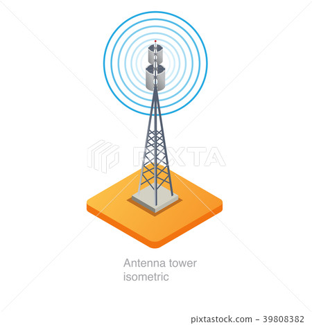 Antenna tower isometric Antenna tower isometric 39808382