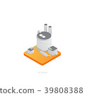 Refinery isometric icon 3D 39808388