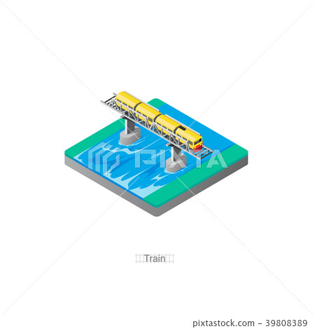Train isometric icon 3D - Stock Illustration [39808389] - PIXTA