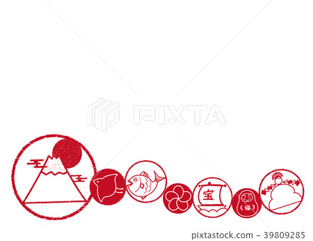 Lucky materials Round frame Red and white lines Background Lucky materials Round frame Red and white lines Background 39809285